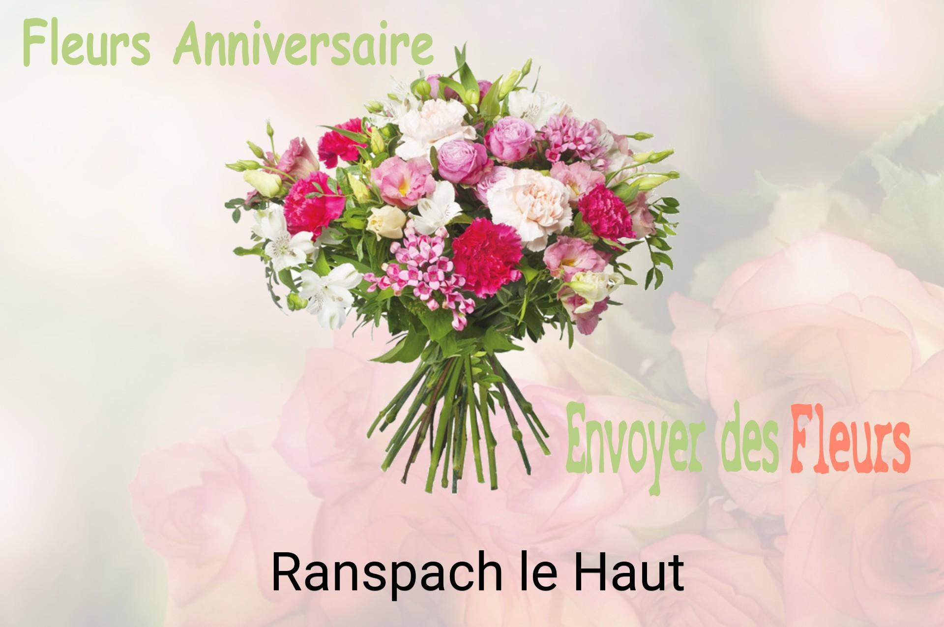 Bouquet de fleurs d’anniversaire livré à Ranspach-le-Haut